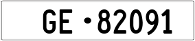 Truck License Plate